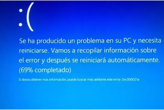 Pantalla azul