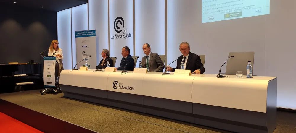 Narciso Casado durante su intervención en la mesa de Mipymes durante el encuentro empresarial en Oviedo