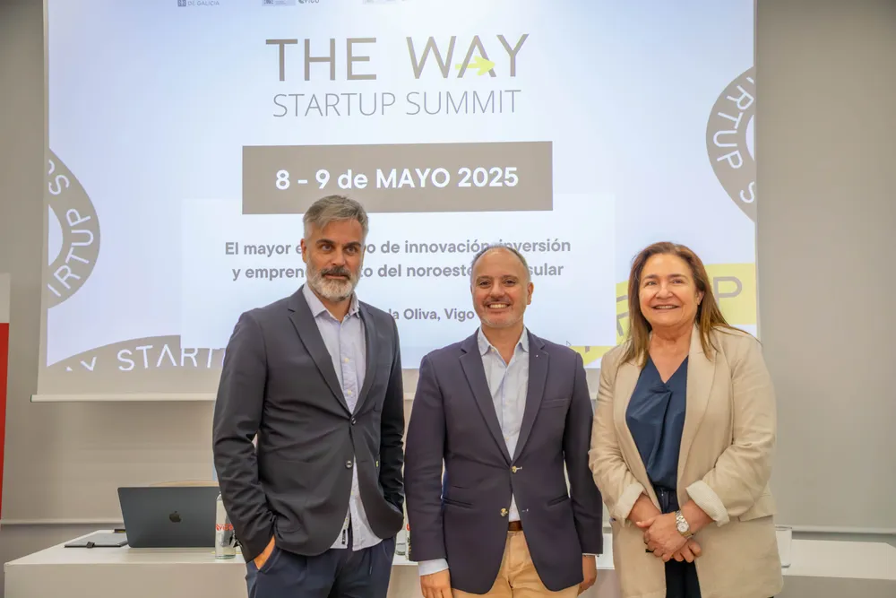 Presentación The Way I Lalo García, David Regades, Ana Ortiz. El objetivo de esta edición es fortalecer los lazos entre el ecosistema emprendedor de España y Portugal