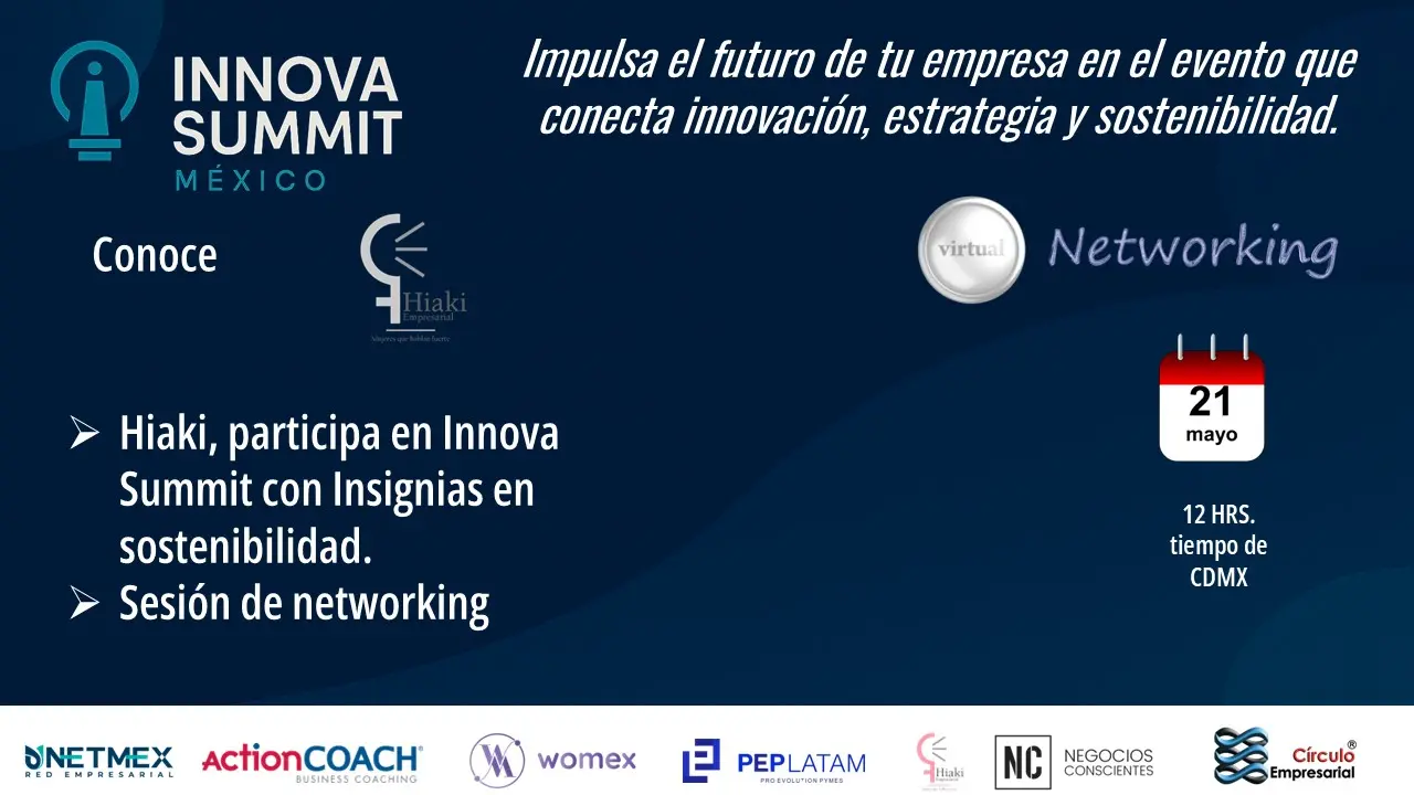 Innova Summit El formato de encuentros digitales estructurados  ofrece un entorno controlado, con dinámicas ágiles