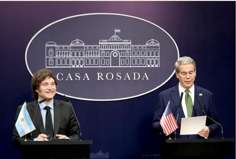 Scott Bessent y Milei Estamos listos para firmar un acuerdo comercial