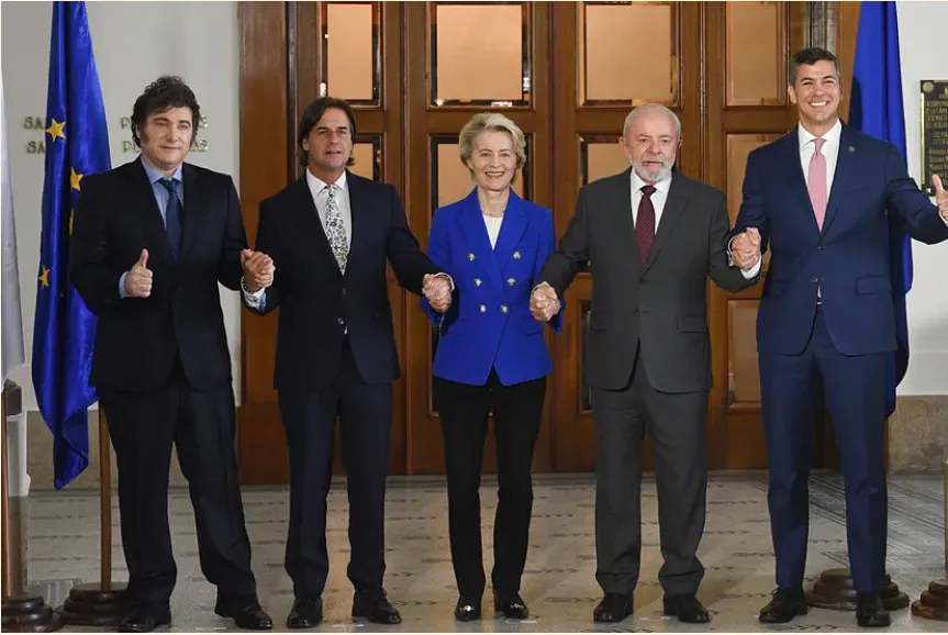 Presidente Mercosur y Von Der Lyen